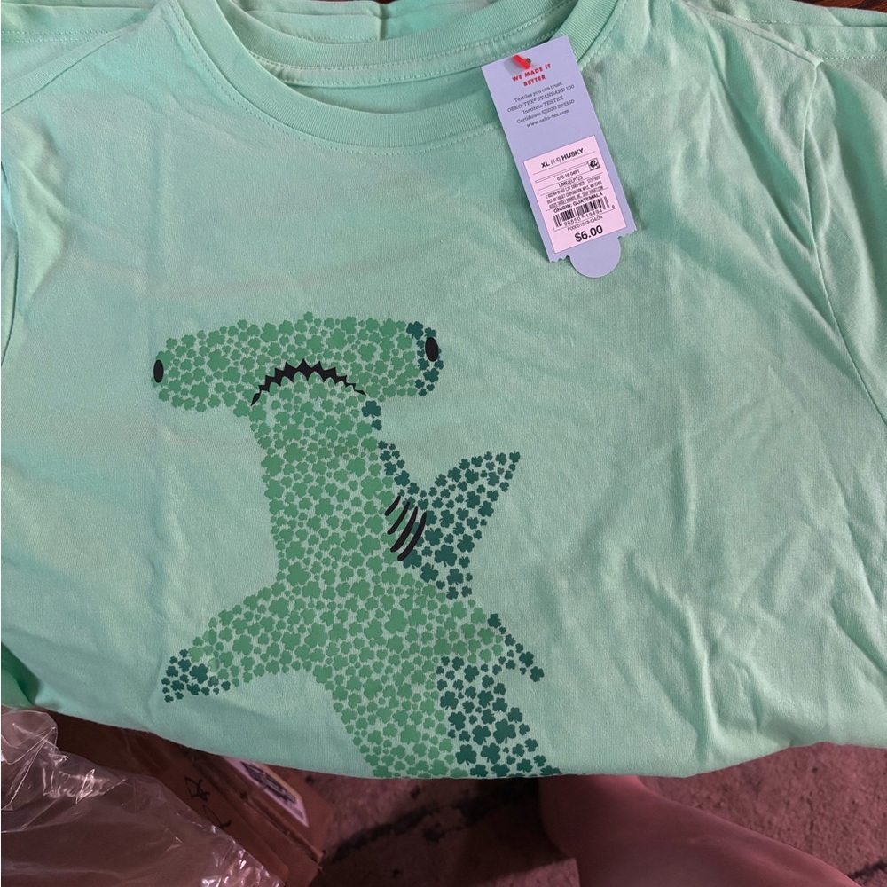 Cat & Jack Sea Green Hammerhead Shark Tee